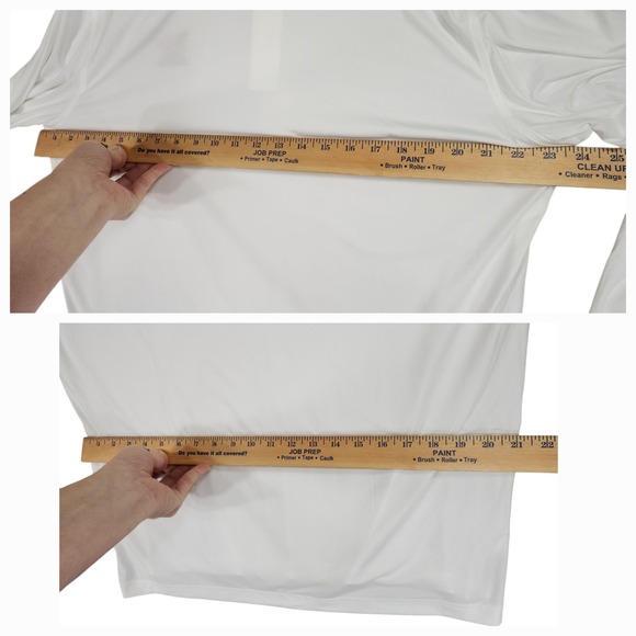 Johnnie-O Men L Long Sleeve Polo Shirt White 123rd US Open LACC 2023 Golf UPF 50 - Picture 7 of 16